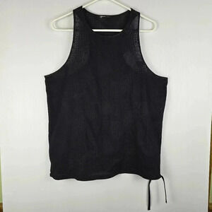 The North Face Women's Mesh Racer back Tank Top With Drawstring Hem Size XL